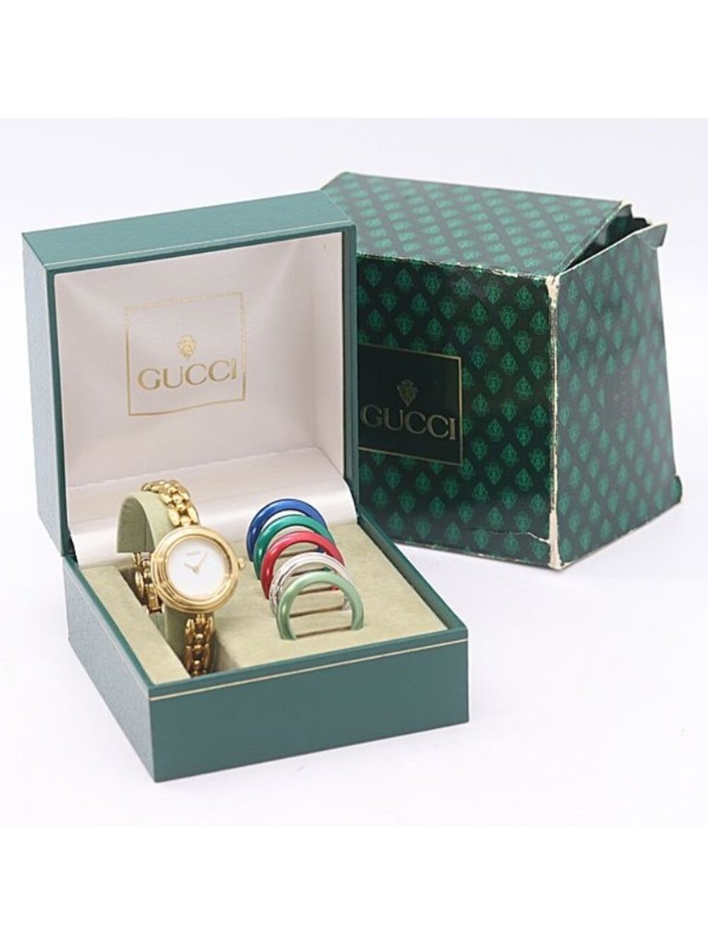 Gucci Change Bezel 11 12.2 Quartz White Dial Watch